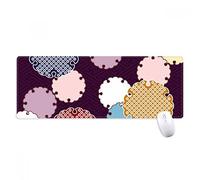 beatChong Tradición Abstracta Patrón Japón Antideslizante Alfombrilla De Ratón Oficina Grande Juego Extendido Bordes Titched Regalo Estera Ordenador