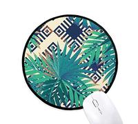 beatChong Trópico Verde Dibujo Planta De Arte Redondo De Color Negro Bordes Cosidas Regalo De La Oficina del Juego Alfombrillas Antideslizantes