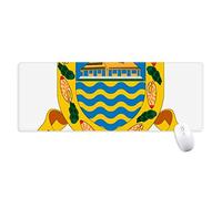 beatChong Tuvalu Oceanía Emblema Nacional Alfombrilla De Ratón Antideslizante Oficina Grande Juego Extendido Bordes Titched Regalo Estera Ordenador