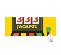 beatChong Un Brazo Bandido Ilustración Jackpot Antideslizante Alfombrilla De Ratón Grandes Oficinas Titched Bordes Juego Extendido Regalo Estera Ordenador