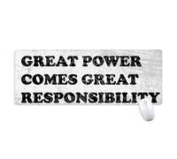 beatChong Un Gran Poder Conlleva Antideslizante Alfombrilla De Ratón Oficina Grande Juego Extendido Gran Responsabilidad Bordes Titched Regalo Estera Ordenador