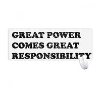 beatChong Un Gran Poder Conlleva Antideslizante Alfombrilla De Ratón Oficina Grande Juego Extendido Gran Responsabilidad Bordes Titched Regalo Estera Ordenador