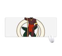 beatChong Vanuatu Oceanía Emblema Nacional Alfombrilla De Ratón Antideslizante Oficina Grande Juego Extendido Bordes Titched Regalo Estera Ordenador