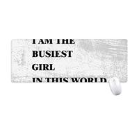 beatChong Yo Soy El Antideslizante Alfombrilla De Ratón Niña Grande Bordes Oficina De Juego Extendido Titched Regalo Más Activo Estera Ordenador