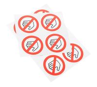 Beatifufu 10 Piezas Etiquetas De Seguridad No Tocar Señales De Advertencia Pegatina De Peligro Vinilo Autoadhesivo Para Equipo Y Almacén