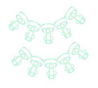Beatifufu 10 Piezas Protectora para Botellas de Infusión Juego de Plástico Resistente para Uso Hospitalario y Doméstico Diseño y Seguro para Botellas de Suero