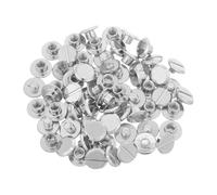 Beatifufu 100 Piezas Binding Screws Metal Rivets For Ledger Photo Album Bookbinding Diy Office School Accessories Easy Installation Finish