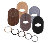 Beatifufu 100 Piezas Unidades Bandas Elásticas para Cabello Marrón Alta Elasticidad Suaves y Resistentes Accesorios Portátiles para Mujeres y Niñas para Peinados Diarios y Creativos