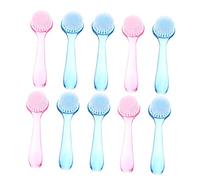 Beatifufu 10piezas Cepillo Limpiador Facial De Cepillo De Manicura Mango Para Fregar Mano Limpiador De Uñas Para Uso Salón y Hogar