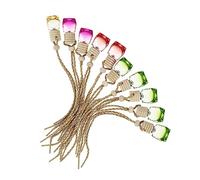 Beatifufu 10piezas Frascos De Perfume Colgantes De Pack Para Aromaterapia y Ambientador De Automóvil Recargables y Prácticos