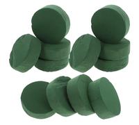 Beatifufu 12 Piezas Esponja Floral Redonda de Espuma Verde para Plantas y Ramajes, Absorción Rápida de Agua, Forma Cilíndrica Adecuada para Bodas y Fiestas