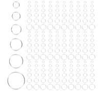 Beatifufu 120 Piezas De Aros De Cobre Plateados Para Collares Conectores Redondos Para Saltar Conectores Para Manualidades Pulseras Para Saltar