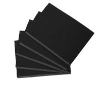 Beatifufu 125 piezas Almohadillas Desechables para Manicura Absorbentes y Resistentes al Agua Manteles para Mesa de Uñas Uso Profesional Salón y Hogar Negro
