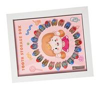 Beatifufu 1juego Caja De Para Dientes De Leche Transparente Marco De Organizador De Recuerdos Para Niño Para Conmemorar Momentos Especiales