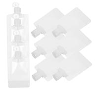 Beatifufu 1juego Cosméticos Portátiles para Viaje Frascos Reutilizables para Loción Champú y Acondicionador Etiquetas Resistentes Al Agua