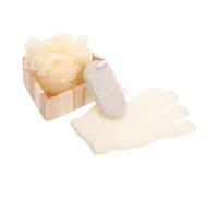 Beatifufu 1juego Herramientas De Baño Rubbing Heart Shaped Box Accesorios Para Exfoliación y Limpieza Corporal Baño Relajante y Saludable