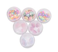 Beatifufu 1juego Parches De Manicura De Arcilla Polimérica Candy Accesorios Decorativos Para Nail Art Diseños De Corazón Estrella y Rodajas De Fruta