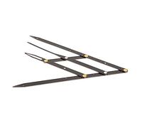 Beatifufu 1pc Three-point Eyebrow Miduring Ruler Segunda Generación Golden Eyebrow Ruler
