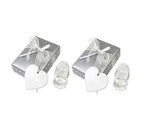 Beatifufu 2 Juegos De Cruz De Cristal Regalo De Shower Adorno De Cristal Regalos De Bautismo De Bebé Decoración De Cristal Regalos De Bautismo Para Niños Decoración De Cruz