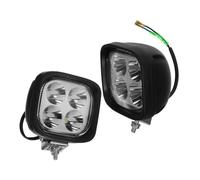 Beatifufu 2 Luces LED de Trabajo para Montacargas 2piezas Lámparas Delanteras Negras de Plástico Alta Seguridad Consumo