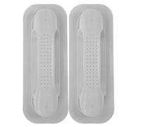 Beatifufu 2 Piezas Asas de Kayak de PVC Blanco para Bote Inflable y Pesca | Empuñadura Lateral de Repuesto, Cómodo Agarre para Tabla de Paddle Surf, Navegación Estable en Agua