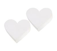 Beatifufu 2 piezas Corazón Dummies de Pastel de Espuma Reutilizables para Práctica de Decoración de Tartas para Bodas y Fiestas
