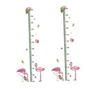 Beatifufu 2 Uds Regla De Altura De Flamenco Regla De Crecimiento Pegatina De Altura Calcomanía De Altura Para Niños Calcomanía De Pared De Altura Calcomanía Artística De Pared