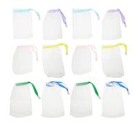 Beatifufu 20 Piezas red de burbujas redes de espuma de limpieza facial mallas exfoliantes lufas jabón bolsa de almacenamiento de malla bolsa de espuma Educación física Jabon de baño rufas