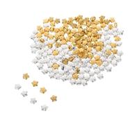 Beatifufu 200 Piezas Star Shaped Bracelet Spacers Plastic Lightweight Beads For DIY Jewelry Making Craft Pendants Keychains