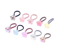 Beatifufu 20piezas Bandas Elásticas De Dibujos Animados Pelo De Forma De Estrella Coletero Elástico Para Niñas Goma De Pelo Para Uso Diario