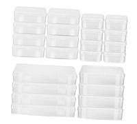 Beatifufu 24 Piezas Cajas Transparentes con Tapa Organizadores Pequeños Apilables para Herramientas Cuentas y Manualidades Contenedores Plásticos con Cierre Seguro Diseño Compacto y Versátil