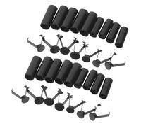 Beatifufu 24 Piezas Puntas Metálicas para Cordones 24 Piezas (12 Medianas 20x7x5mm 12 Pequeñas 17x6x4mm) Cierres para Sudaderas, Pantalones y Mochilas, Accesorios Duraderos y Ligeros para