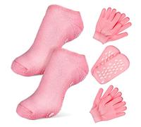 Beatifufu 2juegos Calcetines Hidratantes Spa Guantes Calcetines Hidratantes Terapéuticos Para Pies