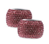 Beatifufu 2piezas Anillo Decorativo Para Reposacabezas De Coche Brillante Collares Para Reposacabezas De Coche Accesorios Para La Almohada De Cuello Del