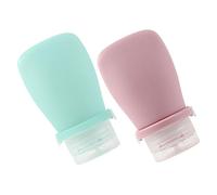 Beatifufu 2piezas Botellas De Viaje Silicona Unidades Para Loción Champú Acondicionador Reutilizables Prácticas