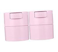 Beatifufu 2piezas Caja De Almacenamiento De Pestañas Plástica Recipiente Sellado Para Adhesivo De Extensiones De Pestañas Organizador Para Salón y Personal