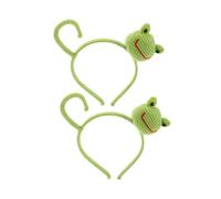 Beatifufu 2piezas Diadema De Rana Tejida Mano Accesorio Kawaii Para Maquillaje Yoga y Fiestas Para Cuidado Piel y Eventos Divertidos