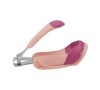 Beatifufu 2piezas Kit De Cuidado De Uñas Para Bebés Cortaúñas Tijeras y De Manicura Portátil Para Recién Nacidos y Niño Niña Pequeños Color Rosa