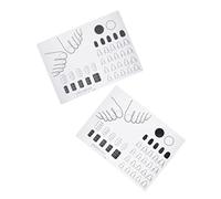 Beatifufu 2piezas Placa Práctica Uñas Almohadilla Silicona Coloreada Tapete Manicura Decoración