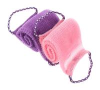 Beatifufu 2piezas Toalla de Baño Africana Paños Exfoliantes para Ducha Práctica Esponja Corporal Paño Exfoliante de Espalda para Limpieza