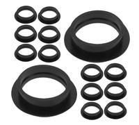 Beatifufu 30 Piezas Anillo de Sellado para Sensor de Marcha Atrás de Goma Negro Base para Fijación, Protección y Absorción de Impactos para Radar de Coche