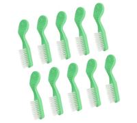 Beatifufu 30 piezas Cepillo de Dientes Mini con Mango Suave y Cabeza Grande de Unidades para Limpieza Oral Prisión y Viajes Cepillo para Mujeres y Limpieza de Joyas Color Verde