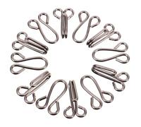 Beatifufu 30 piezas Ganchos de Costura de Metal Antioxidante Cierre para Ropa Pantalones Faldas Repuesto