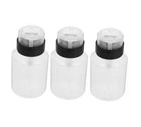 Beatifufu 3piezas Botellas De Almacenamiento Para Removedor De Esmalte Botellas Vacías De Presión Dispensadores De Líquido Herramienta De Para Uñas