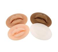 Beatifufu 4 Piezas Modelo Silicona para Práctica Perforaciones Simulación Material Suave y Elástico Colores Transparente