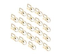 Beatifufu 40 piezas Clips para Finales de Cintas Broches Duraderos para DIY Bolsos y Llaveros Accesorios Prácticos para Manualidades