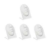 Beatifufu 4juegos Modelo De Práctica Para Perforación De Nariz y Boca Con Soporte Para Exhibición y Entrenamiento De Perforaciones