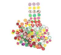 Beatifufu 4paquetes Decoración De Uñas De Frutas Slices De Polímero Para Accesorios Para Arte De Uñas