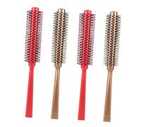 Beatifufu 4piezas Peines Redondos Para Peinar Cabello Rizado Peines De Masaje Para Peluquería Herramienta De Peluquería Para Peinar El Cabello