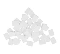 Beatifufu 50 Almohadillas de Repuesto para Aceites Esenciales de Aromaterapia, Hechas de Algodón Fibra, Fuerte Absorción de Agua, para Difusores de Coche Blanco